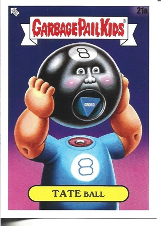 Brand New 2024 Topps Garbage Pail Kids Tate Ball Sticker From the Kids At Play Set 
