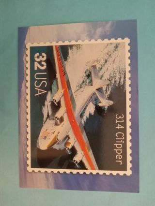 American Aircraft WWII Boeing 314 Clipper Postcard