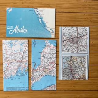 4 Envelopes recycled Map pages 