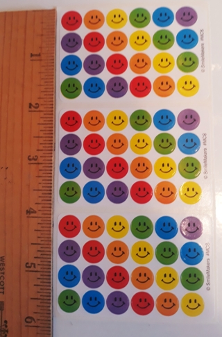 (72) small Smiley Face Stickers