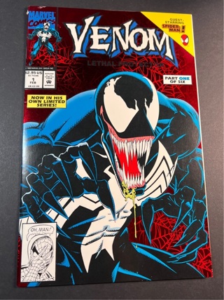 Venom Lethal Protector #1 (1993 Mavel) Red Foil HoloCover Spiderman