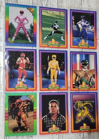 9 Power Rangers Cards