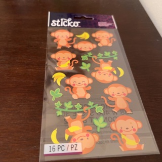 Sticko monkey stickers 