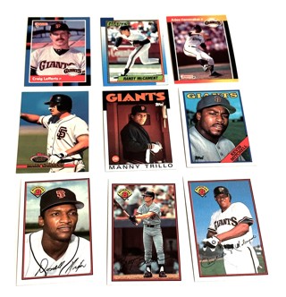 San Francisco Giants -18 Card Lot-Mitchell,Posey,Butler,Thompson