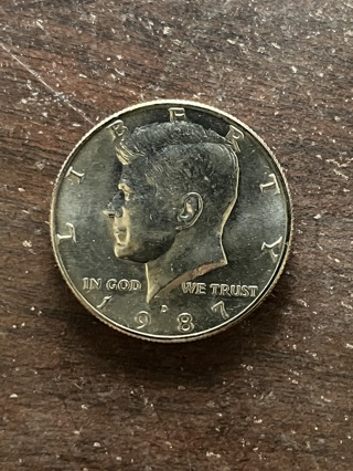 1987 D Kennedy Half Dollar