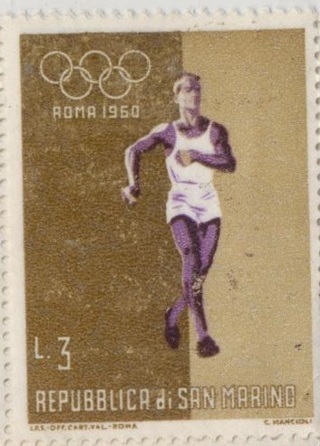 San Marino:  1960, Running, Olympic Games, Rome, Italy - MNH, NEW - SMA-107