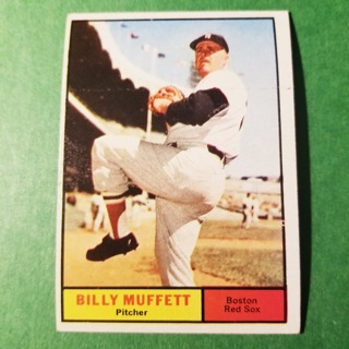 1961 - TOPPS EXMT - NRMT BASEBALL - CARD NO. 16 - BILLY MUFFETT - RED SOX