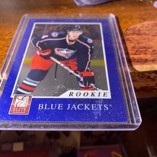 2012 panini elite John Moore rookie hockey card ser num 