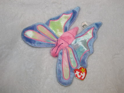 Ty Beanie Baby Flitter the Butterfly Rare Tie Dye Wings Beany Babies SPRING TIME!