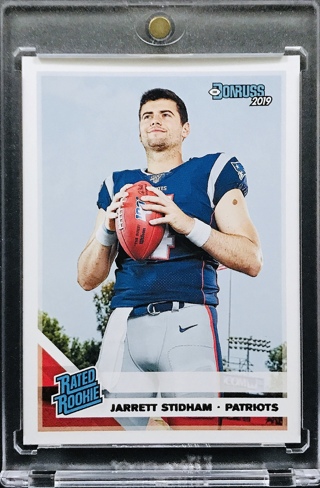 Jarrett Stidham RC - 2019 Donruss #307 - New England Patriots [AA016]