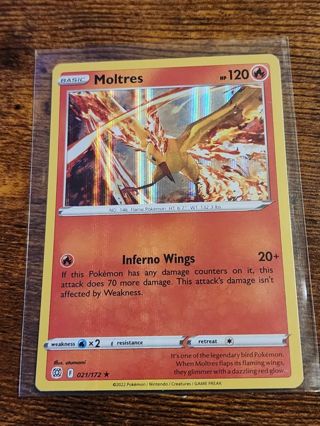 Pokemon Moltres holo rare 021/172