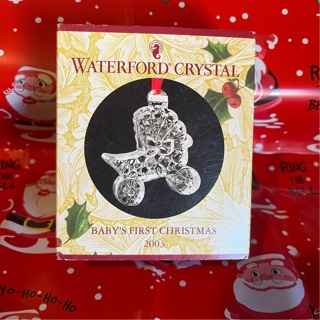 Waterford Crystal Baby’s first Christmas ornament ( Baby stroller) 