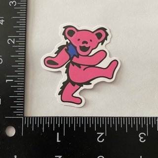 Grateful Dead pink bear large sticker decal NEW 