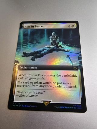 Magic the gathering mtg Rest In Peace foil rare card Assassins Creed