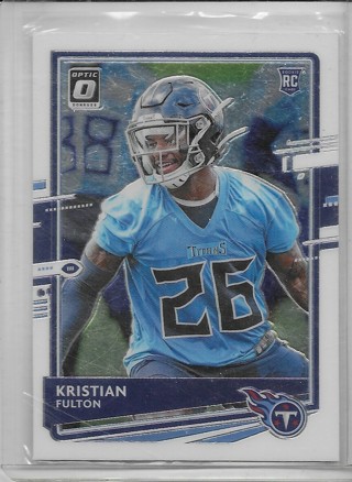 Kristian Fulton 2020 Optic #109 Rookie Card