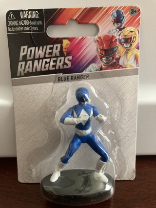  Blue Ranger Power Rangers minature action figure figurine Birthday Cake Topper