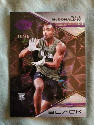 2023 Panini Black Royal Rookie Will McDonald IV