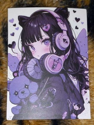 Anime one nice vinyl sticker no refunds regular mail only Very nice quality!!