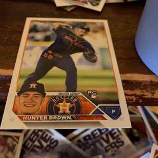 2023 topps series one hunter brown rookie baseball card 