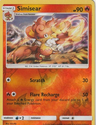 Pokemon Card: Simisear