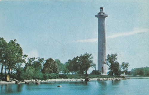 Vintage Unused Postcard: g: Perry Monument, South Bass Island, Put-in-bay, OH