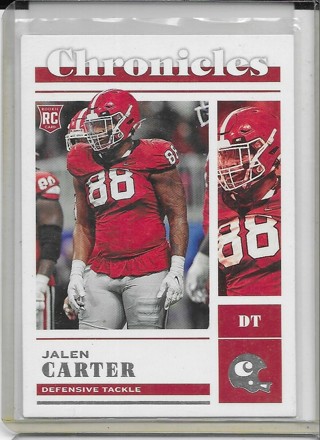 Jalen Carter 2023 Chronicles Draft #14 Rookie Card