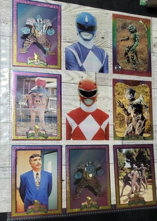 9 Power Rangers 1994 Cards!