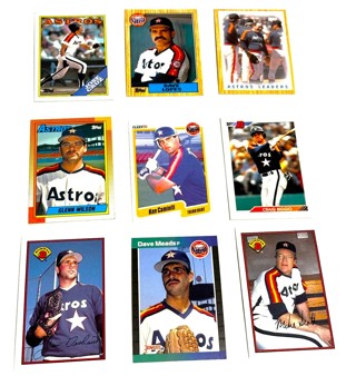 Astros -9 Card Lot-Biggio,Cruz,Caminiti,Lopes,Berra