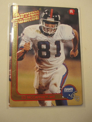 1991 Action Packed Football Card #23: Ed McCaffrey - RC