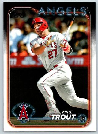 2024 Topps Series 1 MIKE TROUT #27 Los Angeles Angels