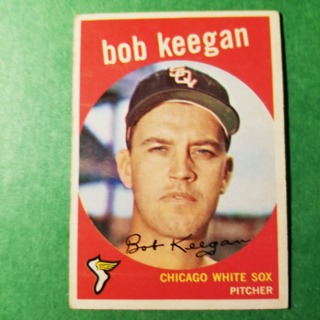 1959 - TOPPS BASEBALL CARD NO. 86 - BOB KEEGAN - WHITE SOX - SHARP