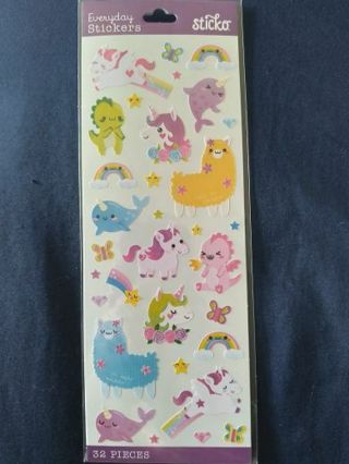 Sticko Kawaii Fantasy Animals Stickers