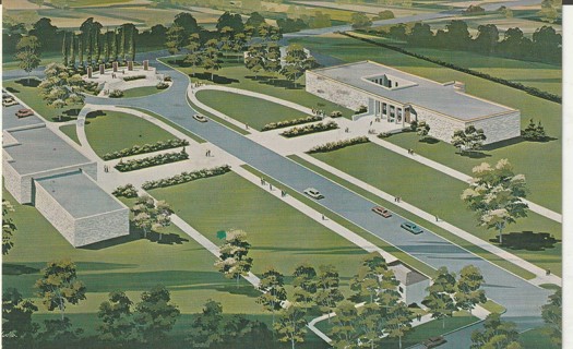 Vintage Used Postcard: B: 1971 Eisenhower Center, Abilene, Kansas