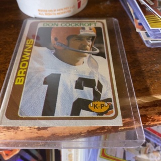 1978 topps don Cockroft football card 