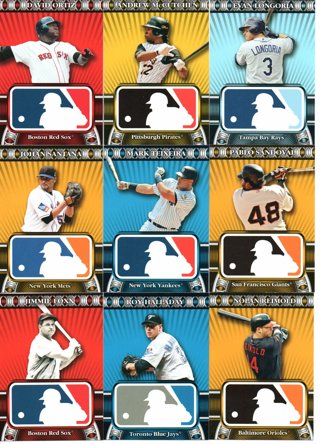 (9) 2010 Topps Logoman Insert Cards