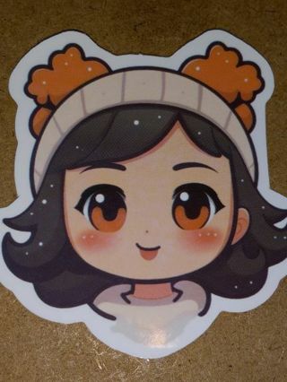 Girl one Cute new vinyl sticker no refunds regular mail only Very nice