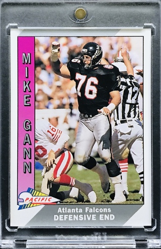 Mike Gann - 1991 Pacific #12 - Atlanta Falcons [AA130]