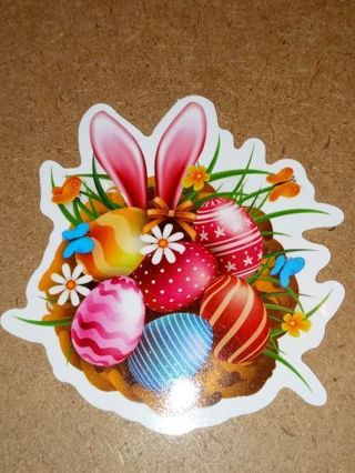 Easter New Cute vinyl sticker no refunds regular mail only Very nice quality!