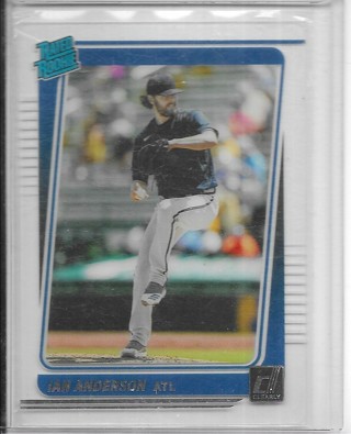 Ian Anderson 2021 Chronicles Clearly Donruss #25 Rated Rookie 