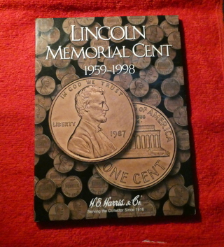 1959-1998 Harris Lincoln Cents Coin Folder.