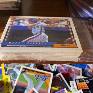 (50) random 1992 topps baseball cards 