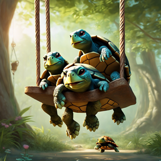 Listia Digital Collectible: Turtles Having Fun