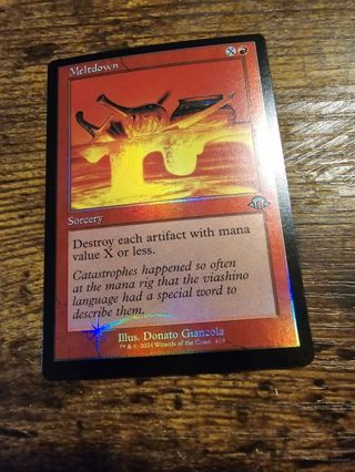 Magic the gathering mtg Meltdown retro frame Modern Horizons 3