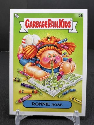 2022 Topps Garbage Pail Kids Book Worms RONNIE Nose GPK Sticker Card 5a