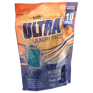 DryerSoft Ultra Fresh Scent Platinum Laundry Pacs, 10-ct.