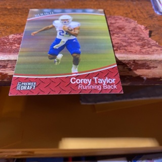 2021 sage premier draft Corey Taylor rookie football card 