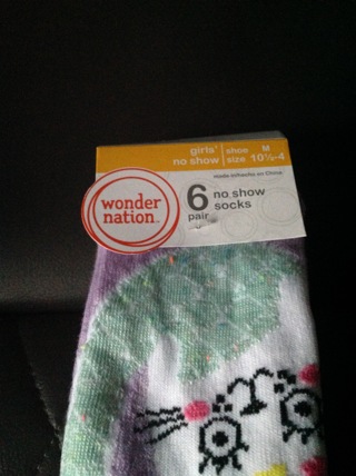 Wonder Nation No Show Socks 6 pairs