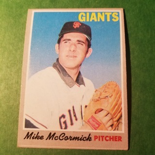 1970 - TOPPS BASEBALL CARD NO. 337 - MIKE McCORMICK - GIANTS