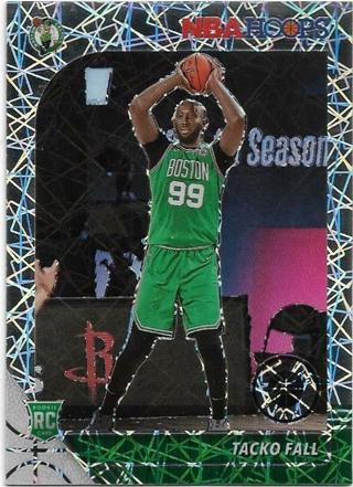 2019-20 HOOPS PREMIUM STOCK TACKO FALL SILVER LAZER PRIZM REFRACTOR ROOKIE CARD