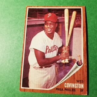 1962 - TOPPS BASEBALL CARD NO. 157 - WES COVINGTON - PHILLIES